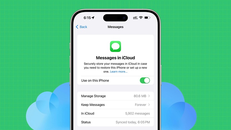 在 iCloud 上同步消息